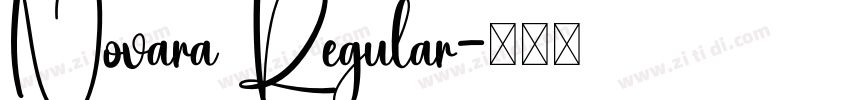 Novara Regular字体转换